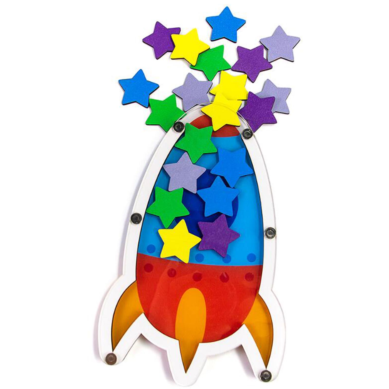 Kids Education Motivation - Motivasyonel Davranış Teşvik Kavanozu Ahşap Parçalar