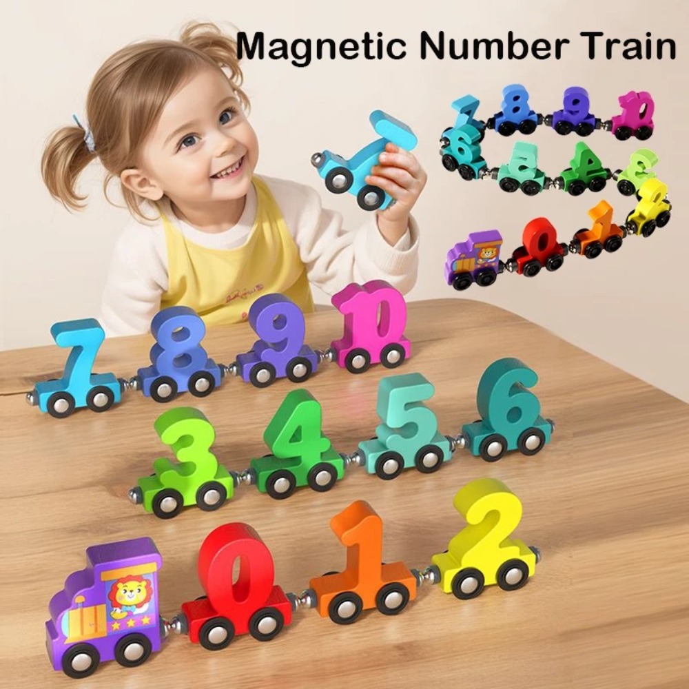 Kids Education Number - 1 takım 0-10 Sayılı Dijital Tren