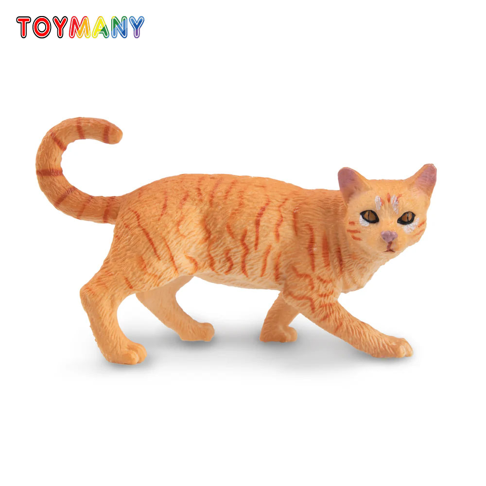 Kids First Education - Toymany Simülasyon Striding Turuncu Tekir Kedi