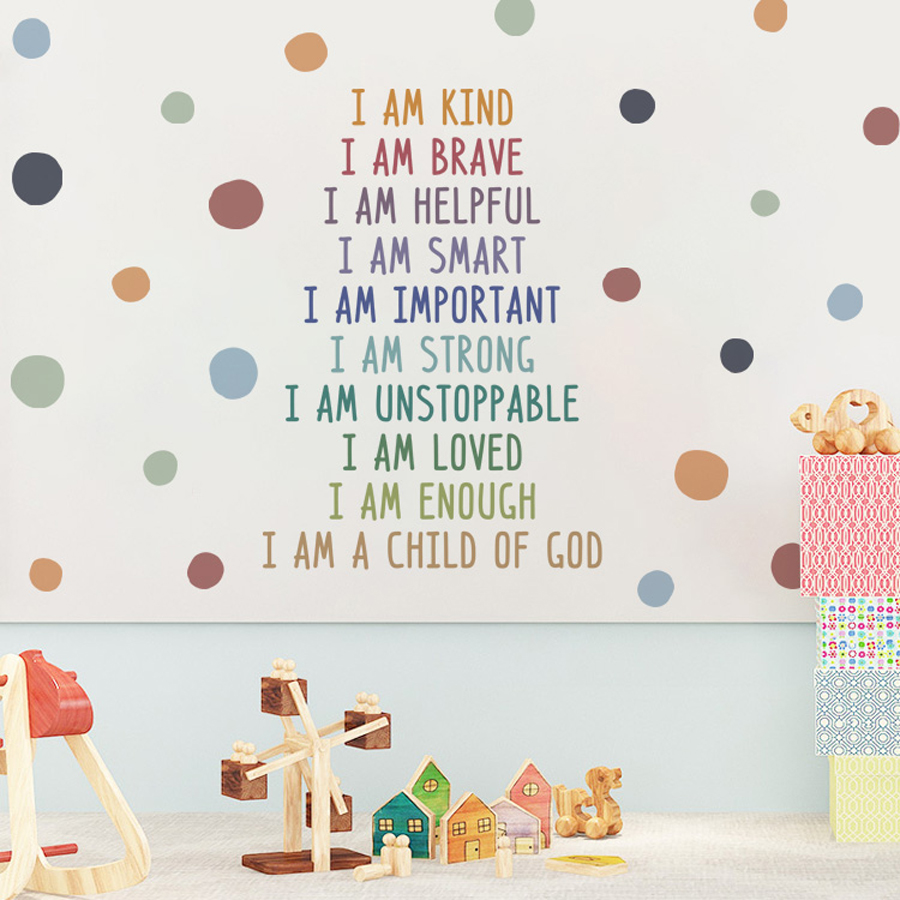Pozitif Çocuk Sınıf Duvar Resm - Kids Education Motivation incelemesi ve fiyatı