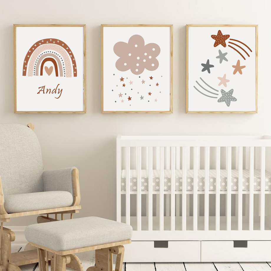 Bohem Tarzı Bebek Odası Poster - Kids Education Name incelemesi ve fiyatı